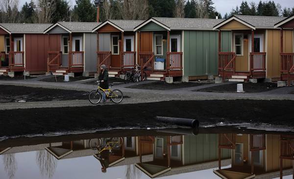 A tiny house community in Seattle.